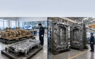 Printed sand mold compared with a production metal die for a large automotive body casting