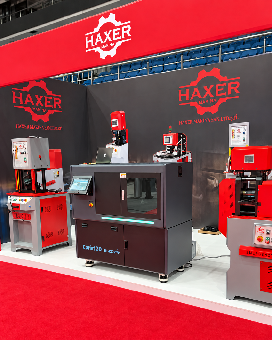 Cprint 3D 3H-420 Plus and the surrounding display area at the HAXER booth